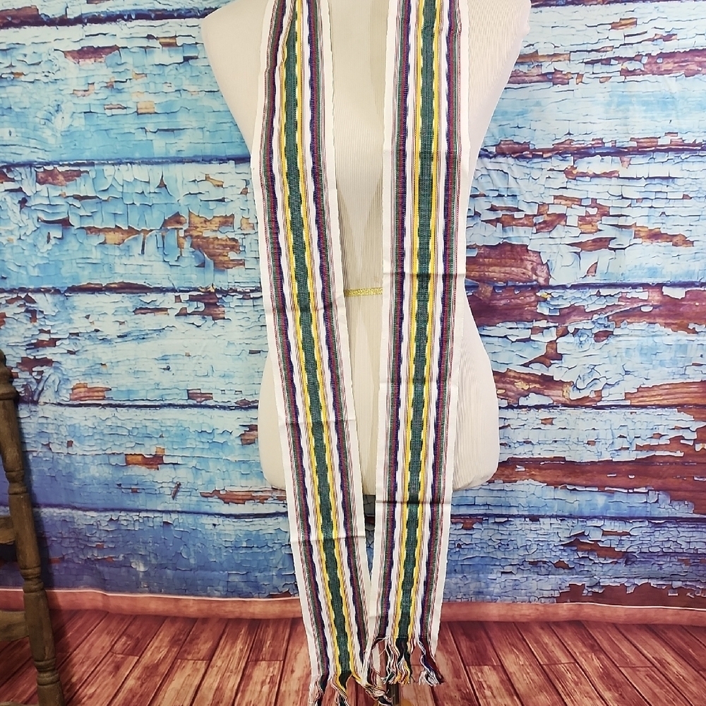 Woven Striped Sash